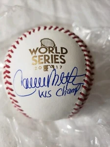 Carlos Beltran Signed 2017 Houston Astros World Series Champ MLB Baseball PSA - Picture 1 of 5