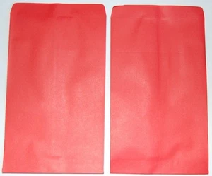 NEU 20 Stück kleine rote Papier Geschenk/Ware Beutel 4 3/4" Breite x 7" Höhe - Bild 1 von 1
