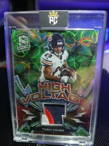 Tarik Cohen 2020 Spectra #1 High Voltage Game Used Materials Green /25 Ssp - Picture 1 of 3