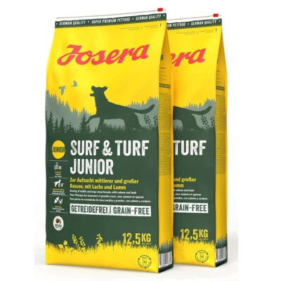 2 x 12,5 kg Josera Surf & Turf Junior Trockenfutter für mittlere u. große Hund - Bild 1 von 3