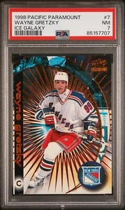 1998-99 PACIFIC PARAMOUNT ICE GALAXY WAYNE GRETZKY #7 PSA 7 - Picture 1 of 2