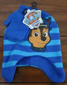 Paw Patrol Kids Beanie Winter Knit Hat & Gloves 2 Pc-Set Boys One Size 2 styles - Picture 1 of 8