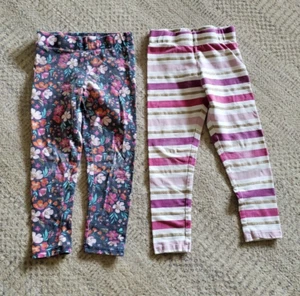 Girl’s Isaac Mizrahi pair of two leggings Size 5/6 - Picture 1 of 5