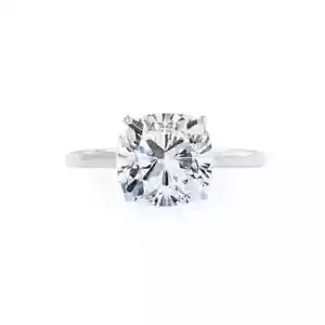 14k diamond engagement ring solitaire gold wedding anniversary lab created - Picture 1 of 12