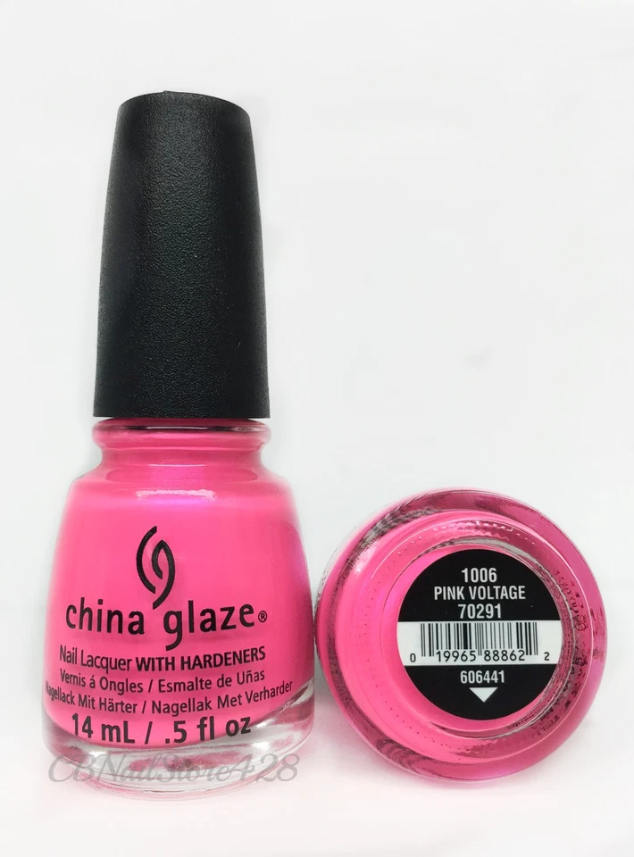 China Glaze Nail Lacquer 1006 Pink Voltage 70291
