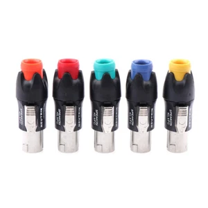 Metal 4Pin Ohmic Connector Audio Plug Speaker Accessories Solder-free NL4FC _ou - Photo 1/17
