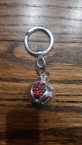 Pre-owned Red Pomegrand Key Holder Silver Plated - Picture 1 of 3