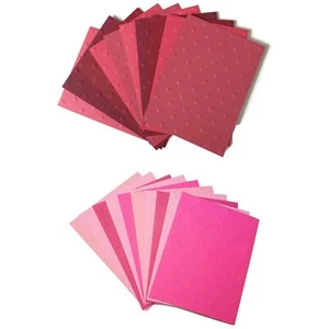 10 MINI HEARTS Valentine Embossed A2 Card Fronts - You Choose Color - Picture 1 of 8