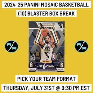 Charlotte Hornets - 2024-25 Panini Mosaic Basketball 10 Blaster Box Team Break - Bild 1 von 1