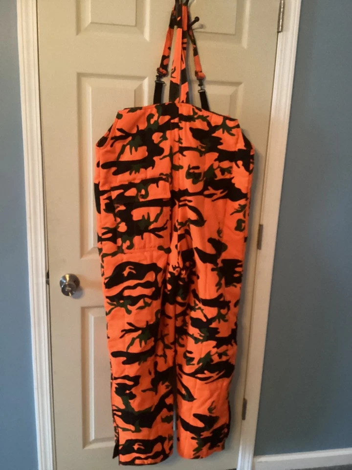 Baberos vintage SafTBak Inc. naranja camuflaje X-grande 42-44 Foto 1 de 3