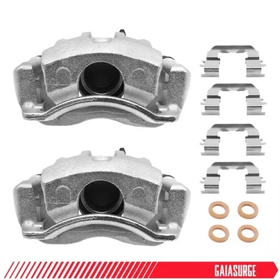 Front Left Right Side Disc Brake Calipers w/ Brackets for Hyundai Accent Kia Rio Foto 1 de 4