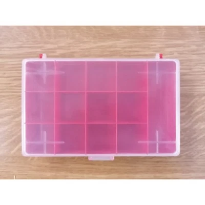 SCATOLA 101 TRASPARENTE 13 SCOMPARTI CONTENITORE ORGANIZER - Immagine 1 di 2