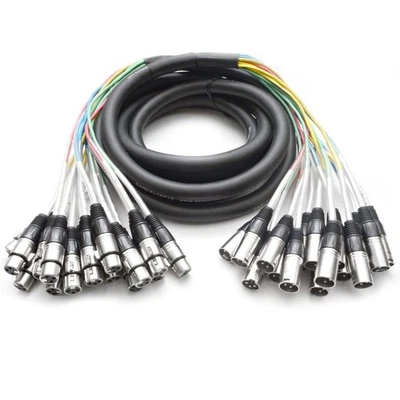 - 16 Channel XLR Snake Cable - 15 Feet Long - Pro Audio Snake for Live Live, ... - Image 1 of 3
