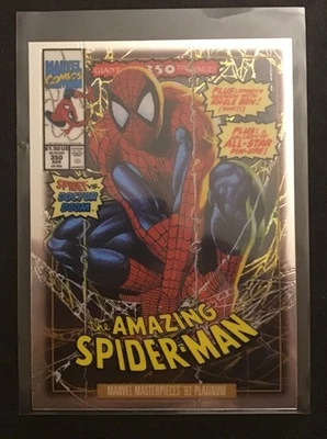 2024 Upper Deck Marvel Masterpieces '92 Variant Cover Spider-Man #87-V - Image 1 of 2