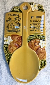 GF Florida My House Poema Recuerdo Cuchara Descanso Decoración Pared Cerámica Cocina Placa - Imagen 1 de 15