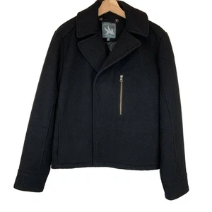 Spiewak & Sons Men's Hancock Aviator Wool Jacket Size Medium Black - Picture 1 of 8