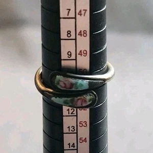 Enamel Wrap Ring Vintage Size 5.5   - Picture 1 of 3