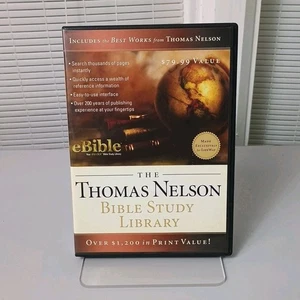 The Thomas Nelson Bible Study Library (CD-Rom, 2006) eBible 2 disques chrétien - Photo 1/8