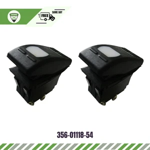 356-01118-54 Fits Boat Marine Hardware Rocker Switch ON-OFF 12V 3P SPST x2 PCS - Bild 1 von 8