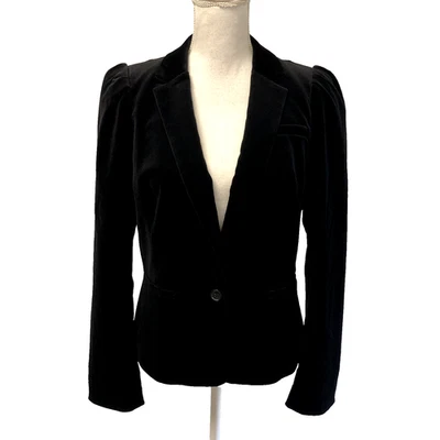 Chaqueta Blazer Banana Republic Terciopelo Mujer Manga 10 Abullonada Carrera Profesor Oficina Foto 1 de 4