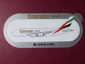 AUTOCOLLANT STICKER AUFKLEBER AIRBUS A380 AIRLINER EMIRATES - Imagen 1 de 2