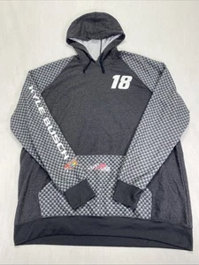 Kyle Busch Hoodie Herren XL schwarz NASCAR #18 Langarm Joe Gibbs Racing Taschen - Bild 1 von 9