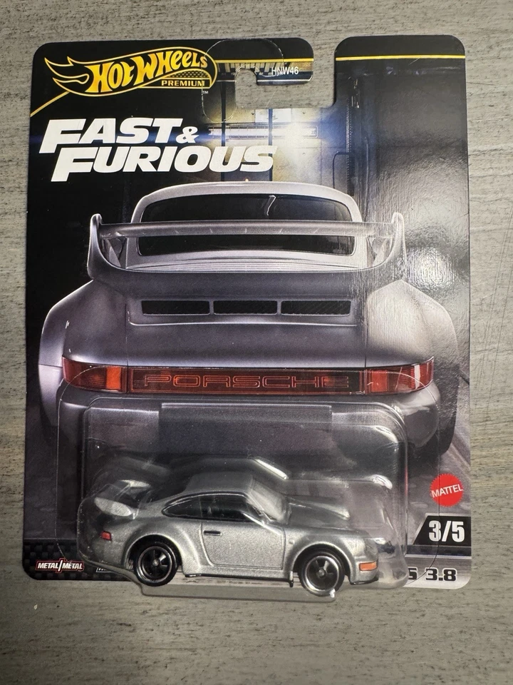 Hot Wheels Fast & Furious Porsche 911 Carrera RS 3.8 vehículo modelo coche plateado Foto 1 de 3