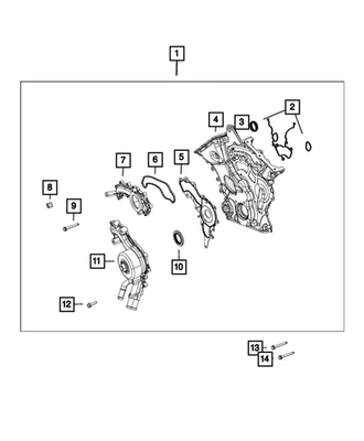 Genuine Mopar Crossover Water Outlet Gasket 68083133AB - Image 1 of 3