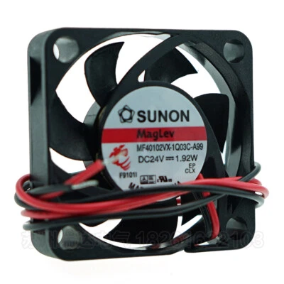 SUNON 40*40*10MM MF40102VX-1Q03C-A99 DC24V 1.92W 4CM 2wires Cooling Fan - Image 1 of 3