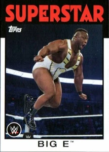 2016 Topps WWE WWF Heritage 1986 Style tarjeta de lucha libre #3 Big E - Imagen 1 de 2
