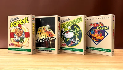 ColecoVision set of 4 REPRO BOXES - PARKER - sturdy high quality boxes - Image 1 of 3