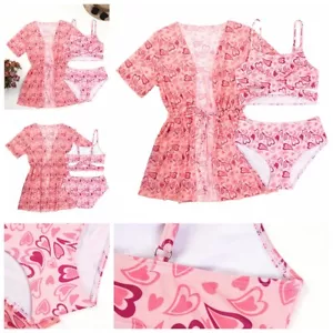 Costume da bagno bikini estivo canotta e pantaloncino bambina parco attività nuoto - Foto 1 di 18