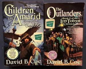 Books 1 & 2 of Lon Tobyn Chronicle Children of Amarid & Outlanders by David Coe - Bild 1 von 5