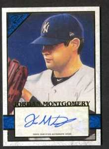 2020 Topps Gallery Baseball Jordan Montgomery 112 Auto Blue /50 MINT - Picture 1 of 2