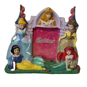 Vintage Disney Bilderrahmen 3,5x5 Prinzessin Figur Aschenputtel Schneewittchen Belle - Bild 1 von 7