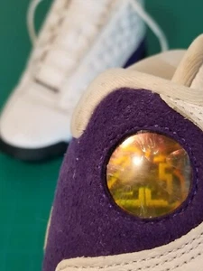 Nike Air Jordan 13 Retro GS LA Lakers 2018 dorado púrpura IY 884129-105 talla 5 - Imagen 1 de 10