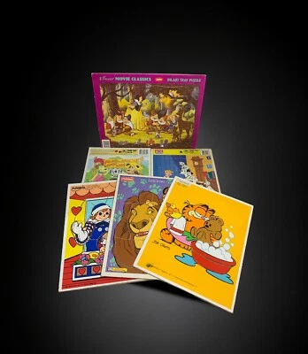 Lote de 6 rompecabezas vintage (Garfield, Rey León, Raggedy Ann, Blancanieves +) Foto 1 de 4