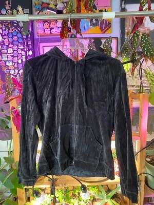 Sudadera con Capucha Pro Spirit Yoga De Colección Cremallera Terciopelo Negro B40 SL24 L23 Foto 1 de 3