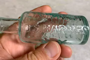 Antique Medicine Bottle MEXICAN MUSTANG LINIMENT BARNES NY New York Rolled Lip ! - Picture 1 of 13