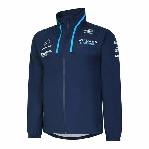 Williams Racing F1 2022 Men's Team Performance Rain Jacket-Blue Cover