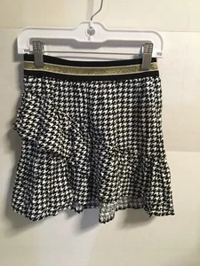 Epic Threads girls black and white plaid skirt. Elastic waist band. Small D7 - Picture 1 of 2
