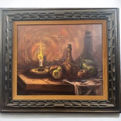 Bodegón Herbert Martini, firmado y engarzado en precioso marco Foto 1 de 4