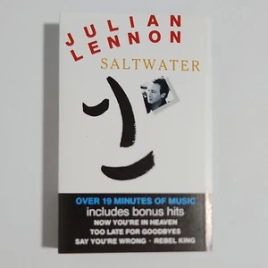 JULIAN LENNON - 'Saltwater' Cassette Tape Album 1991 AUST. PRESSING, VIRGIN - Picture 1 of 4