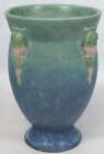 Roseville Pottery Topeo Vase Urn 8" Variegated Blue Green Pink Art Deco 30's VTG