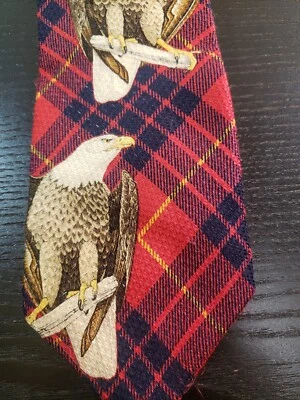 Corbata de colección National Wildlife Federation novedosa ~ North American Eagle  Foto 1 de 3