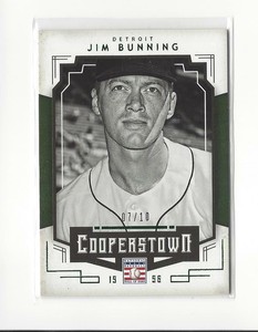 2015 Panini Cooperstown Green #50 Jim Bunning Tigers 07/10 