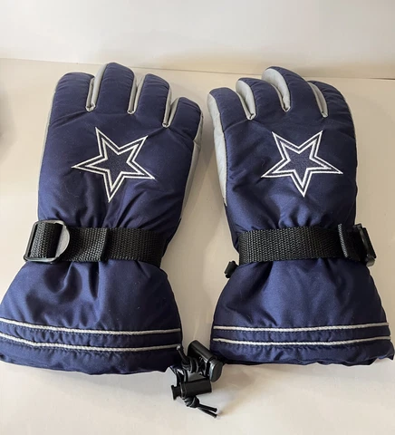 Reebok Dallas Cowboys Winter Ski /Tailgate Gloves  Men's XL Adjustable Cover