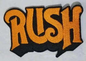 RUSH Band Embroidered orange Patch approx. 2.5x3.5 - Picture 1 of 2