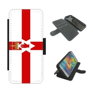 Northern Ireland Phone Case wallet For iPhone / Samsung flip Cover flag design - Picture 1 of 3