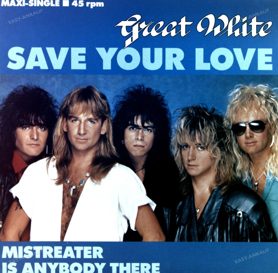Great White - Save Your Love Maxi (VG+/VG+) ' - Photo 1/1